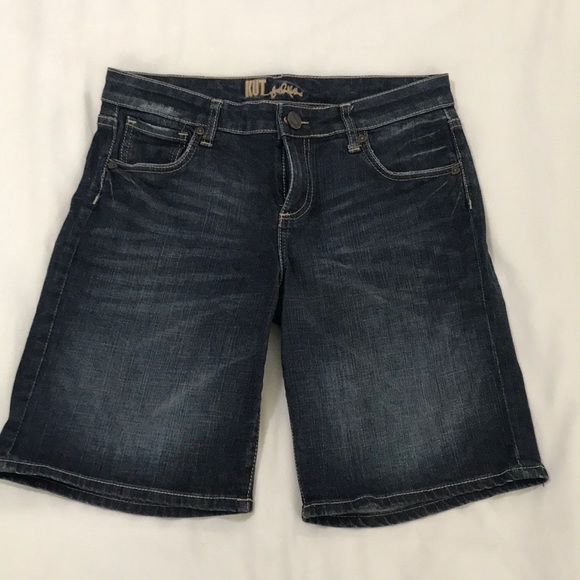 🌞 Kut From The Kloth Denim Shorts Dark Wash 6 - Picture 2 of 14